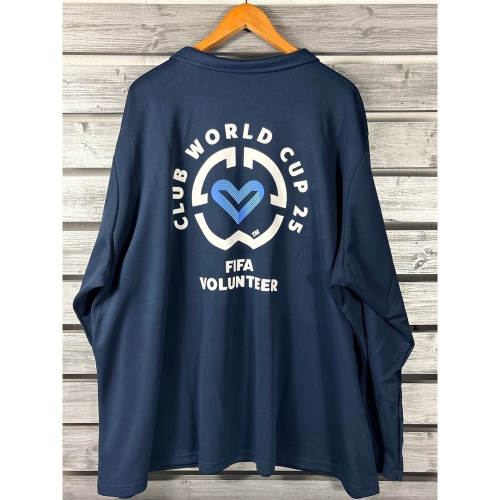 FIFA Club World Cup 2025 Volunteer 1/4 Zip Pullover Sweatshirt Shirt Mens 5XL